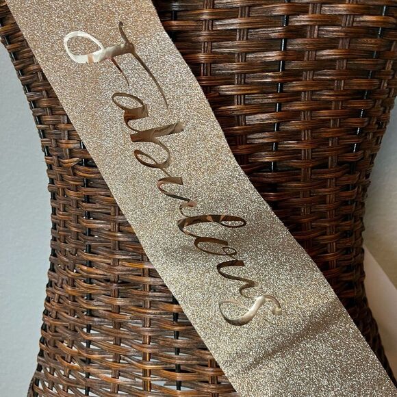 40th birthday princess sash and crown 40 and fabulous - Picture 2 of 7